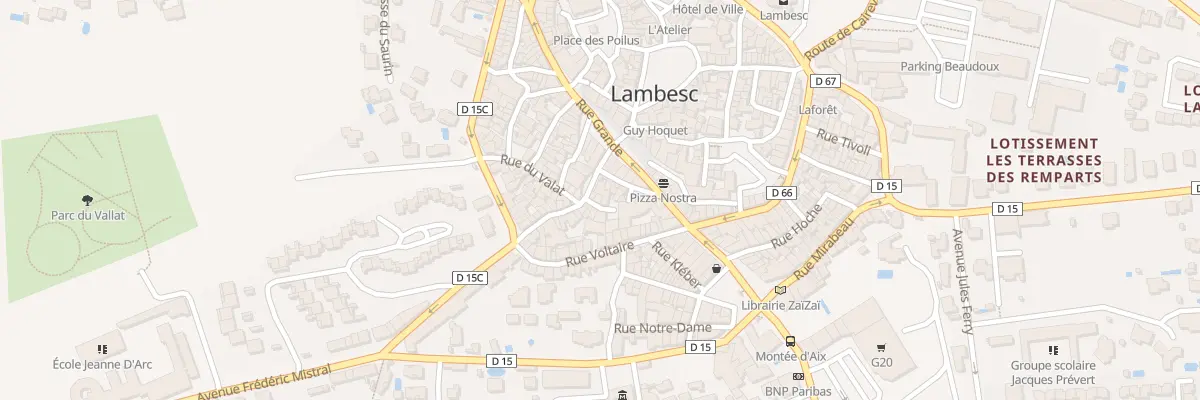 Plan du 3 Imp Chapeau Rouge à Lambesc