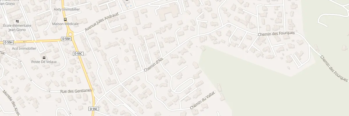 Plan du 264 Chemin d’Aix à Velaux