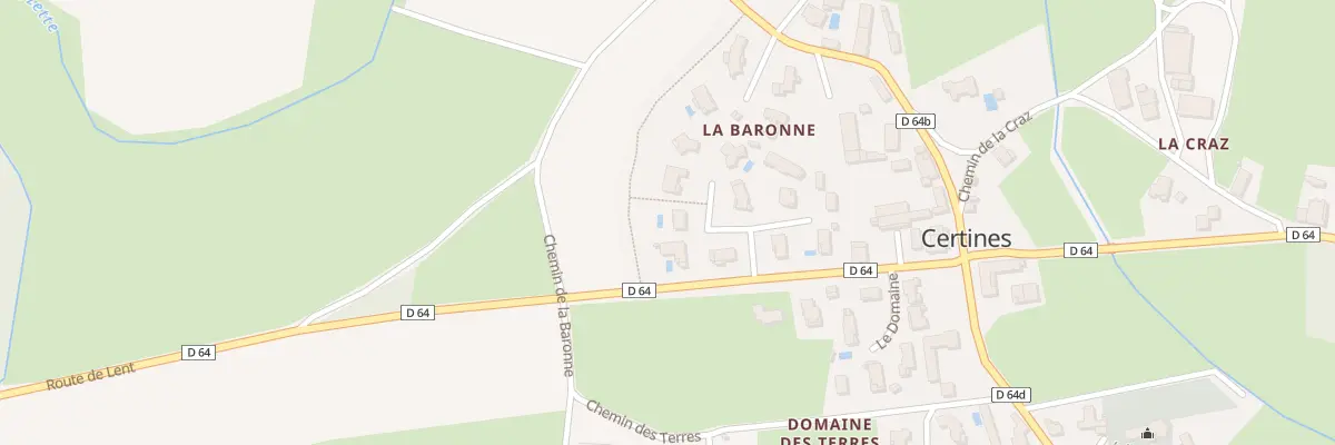 Plan du 9 La Baronne à Certines