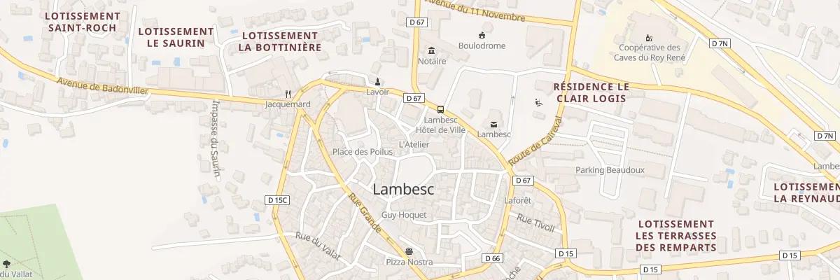 Plan du 7 Rue du Parage à Lambesc