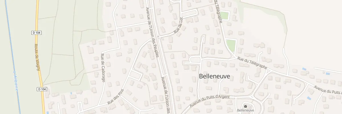 Plan du 14 Av de l’Union des Peuples à Belleneuve
