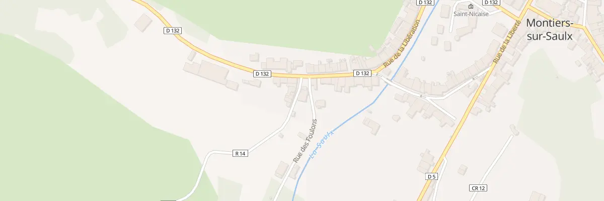 Plan du 2 Rue des Foulons à Montiers-sur-Saulx