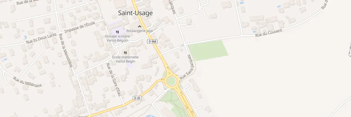 Plan du 9 Rte de Saint-Jean-de-Losne à Saint-Usage