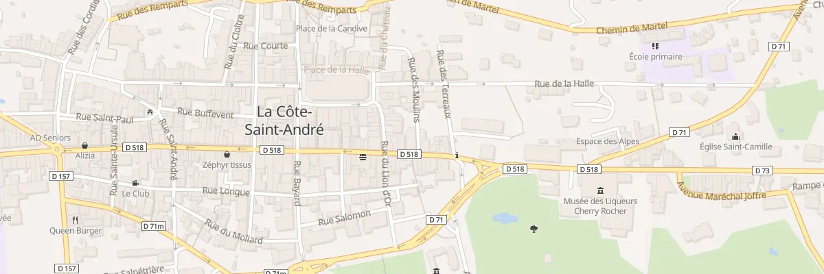 Plan du 19 Rue des Moulins à La Côte-Saint-André