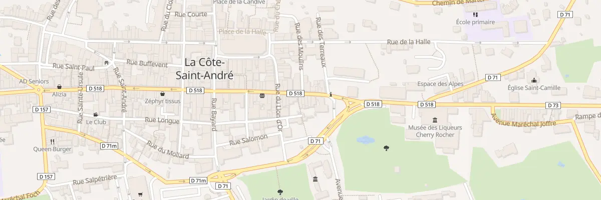 Plan du 95 Rue de la République à La Côte-Saint-André