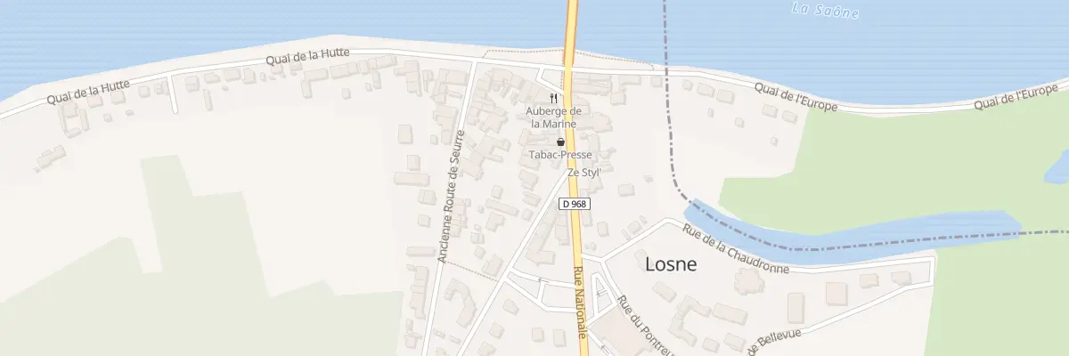 Plan du 2 Rue des Platanes à Losne