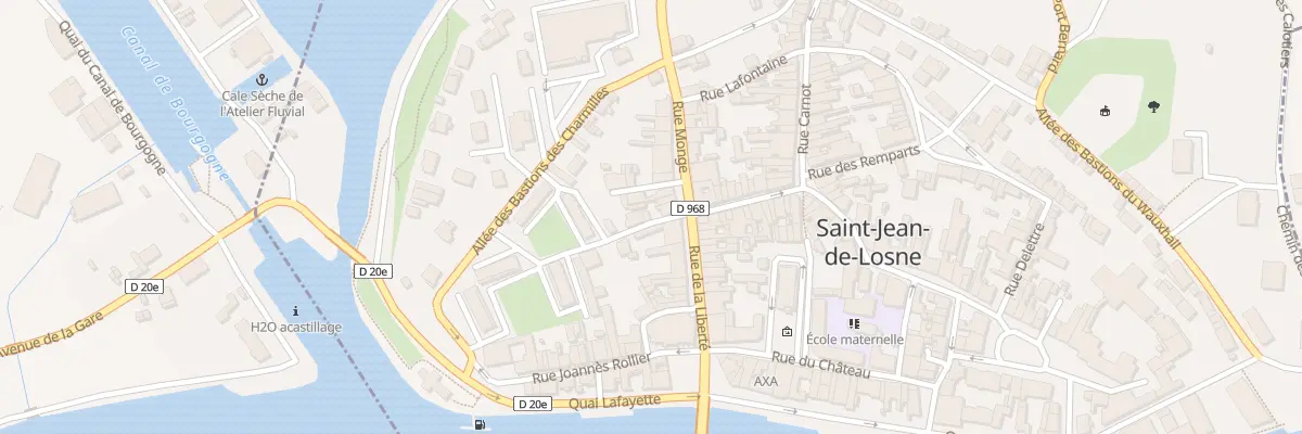 Plan du 2B Rue Desgranges à Saint-Jean-de-Losne