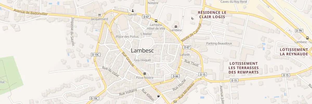 Plan du 8 Rue Marceau à Lambesc