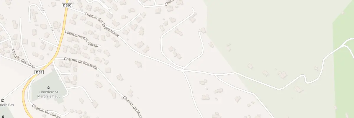 Plan du 405 Che des Espradeaux à Velaux