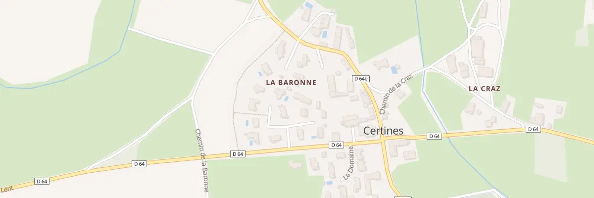 Plan du 3 La Baronne à Certines