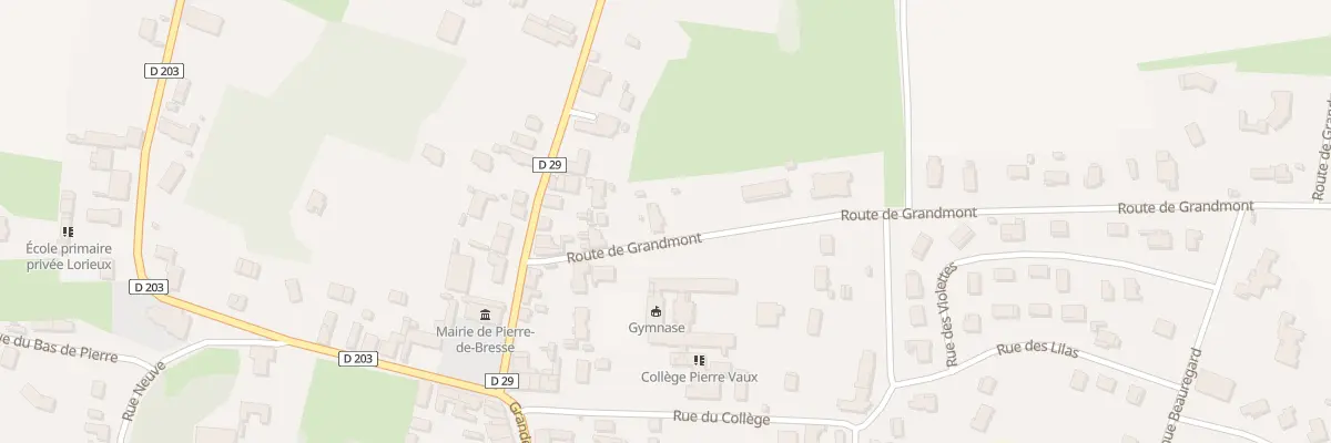 Plan du 5 Rte de Grandmont à Pierre-de-Bresse