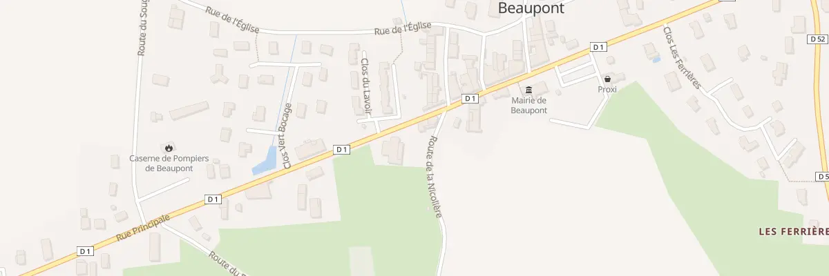 Plan de Beaupont Village à Beaupont