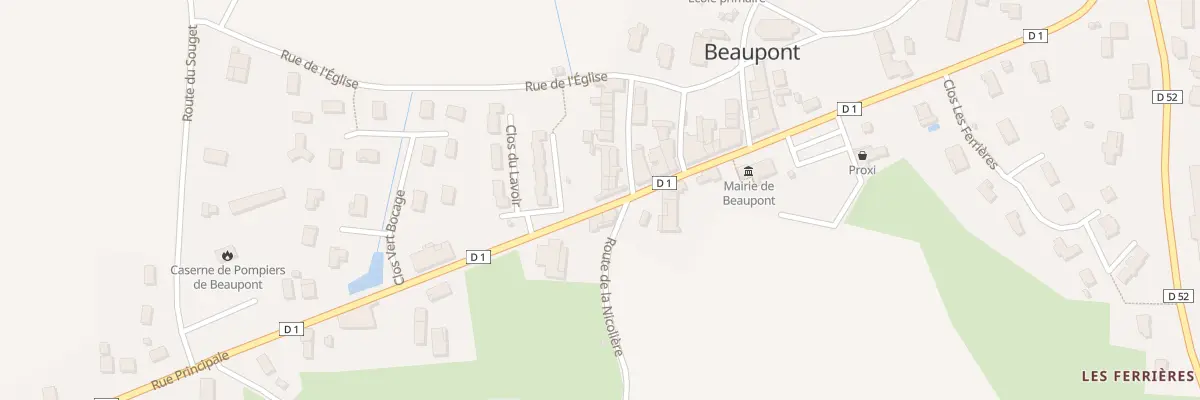 Plan du 452 Rue Principale à Beaupont