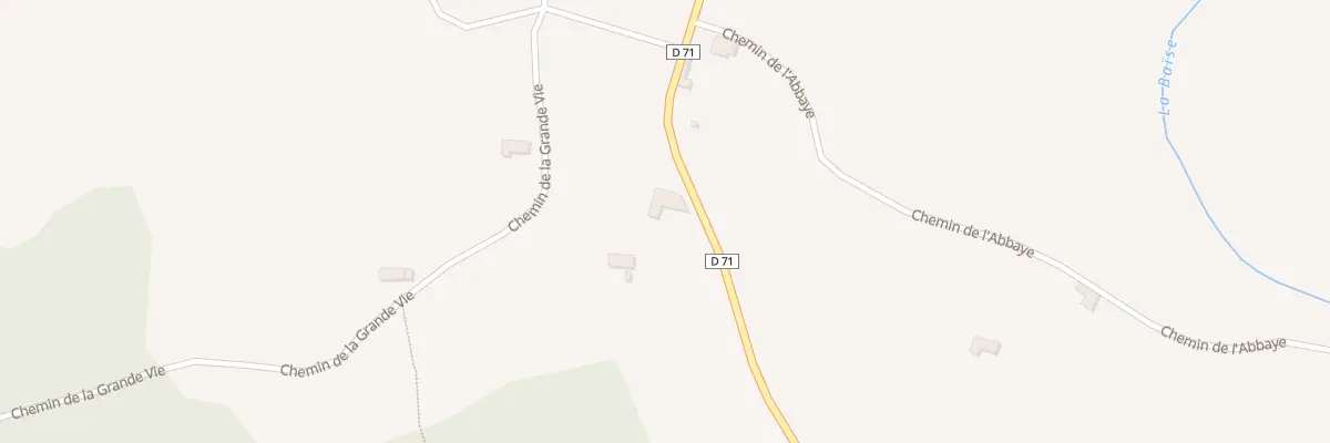 Plan du 2554 Rte de Roybon à Saint-Siméon-de-Bressieux