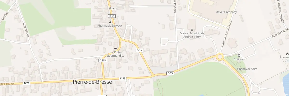 Plan du 6 Rue de Thiard à Pierre-de-Bresse