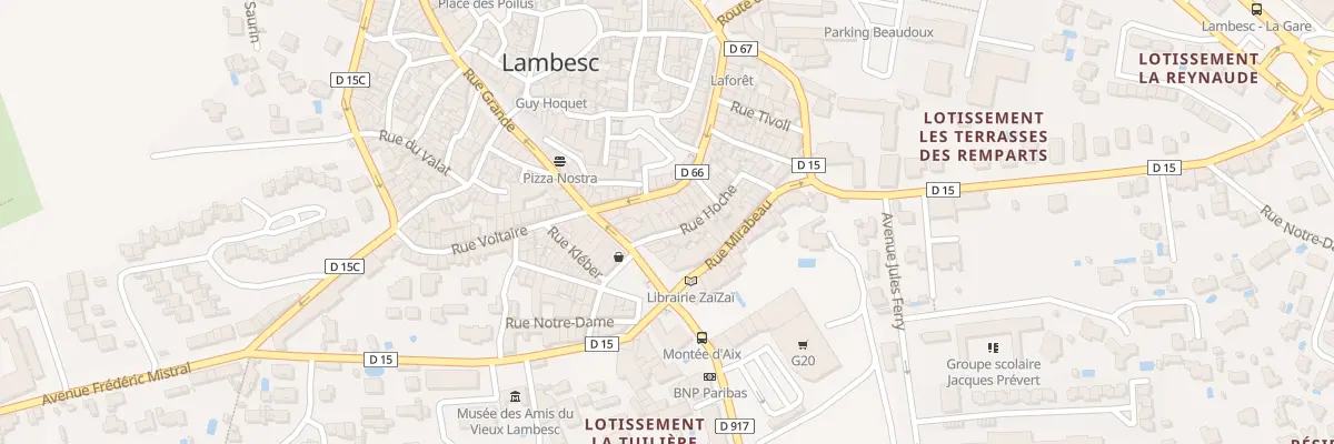 Plan du 5 Rue Hoche à Lambesc