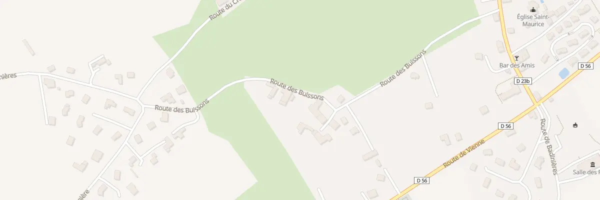 Plan du 398 Rte des Buissons à Tramolé