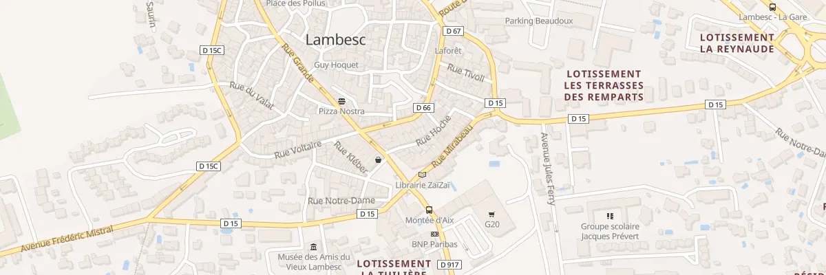 Plan du 7 Rue Hoche à Lambesc