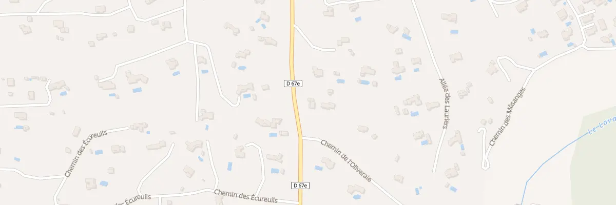 Plan du 1B Che de l’Oliveraie à Lambesc