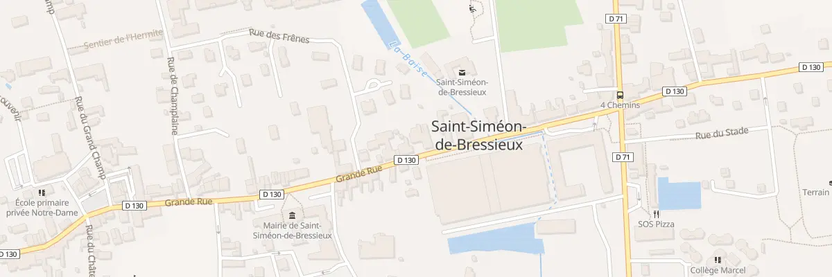 Plan du 252 Grande Rue à Saint-Siméon-de-Bressieux