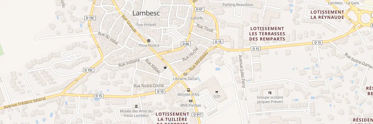 Plan du 8 Rue Hoche à Lambesc