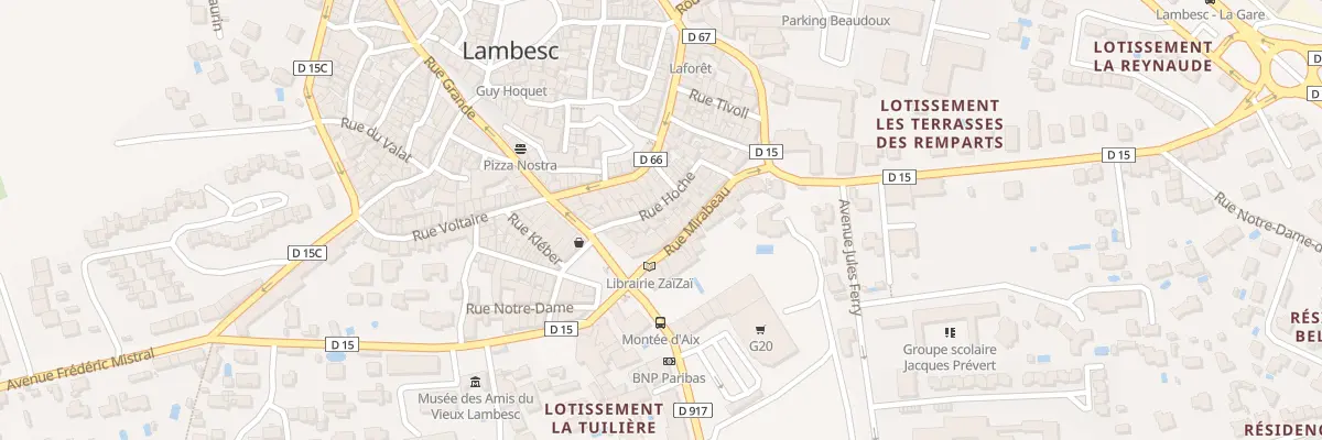 Plan du 10 Rue Hoche à Lambesc