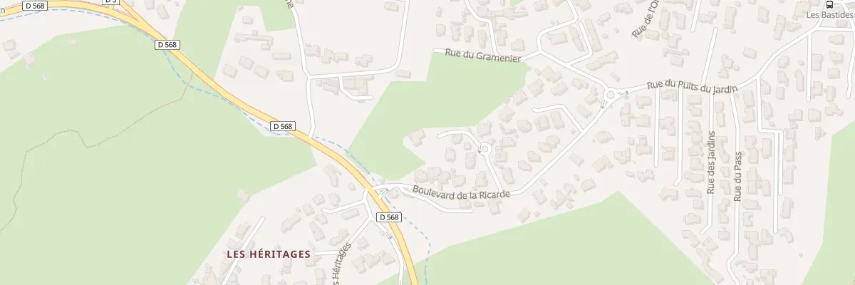 Plan du 9936 Bd de la Ricarde au Rove