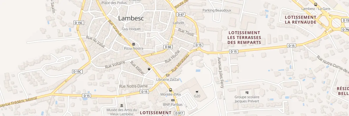 Plan du 16 Rue Hoche à Lambesc