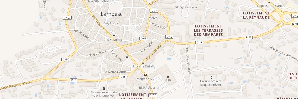 Plan du 14 Rue Hoche à Lambesc