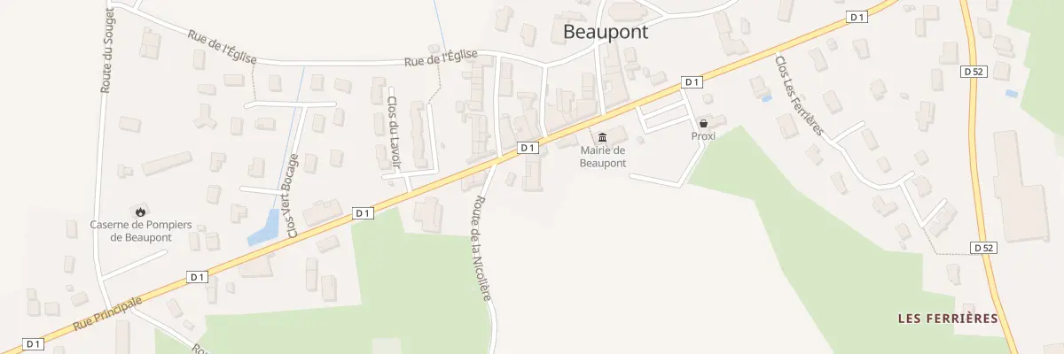 Plan du 413 Rue Principale à Beaupont