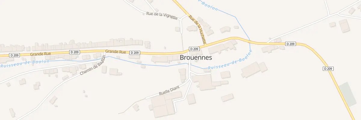 Plan du 11 Gr Grande Rue à Brouennes
