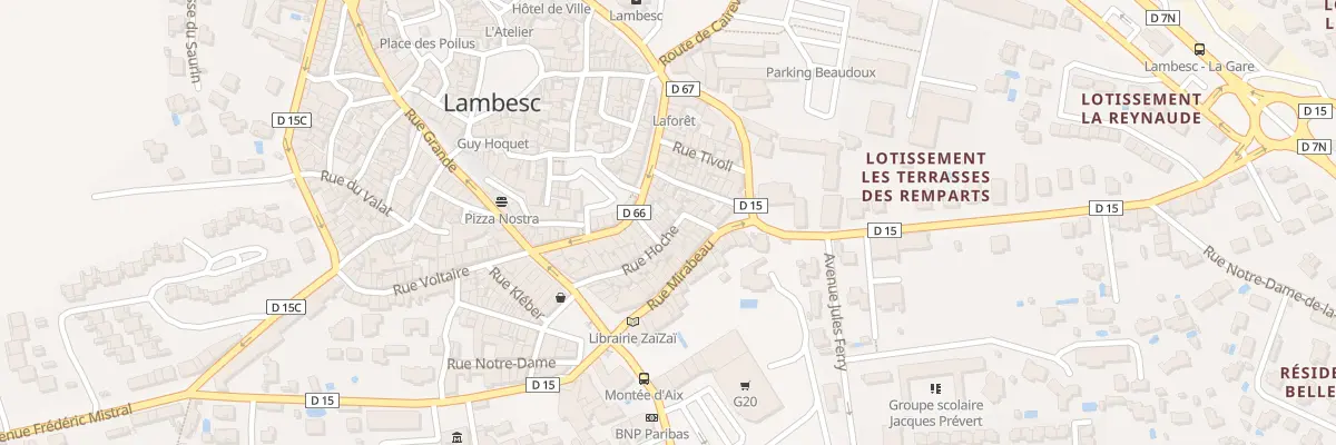 Plan du 19B Rue Hoche à Lambesc