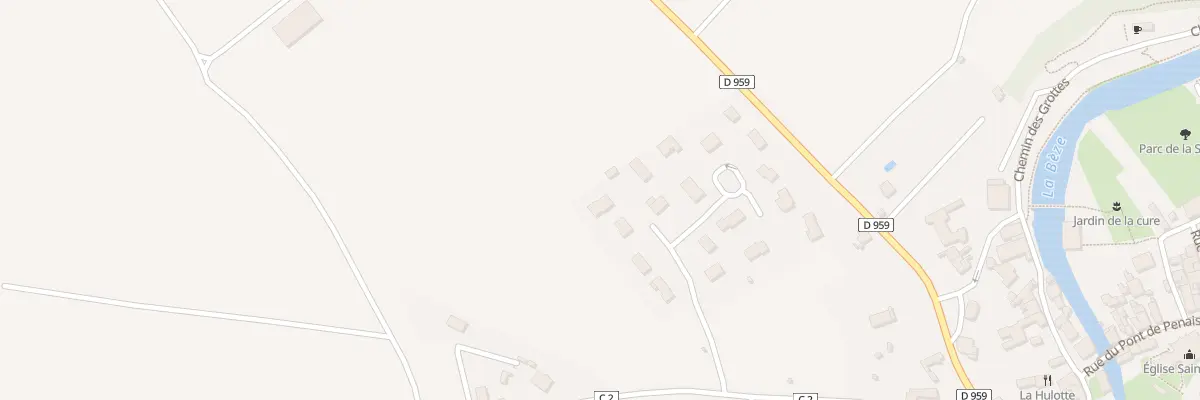 Plan du 5 Lot de la Houblonniere à Bèze