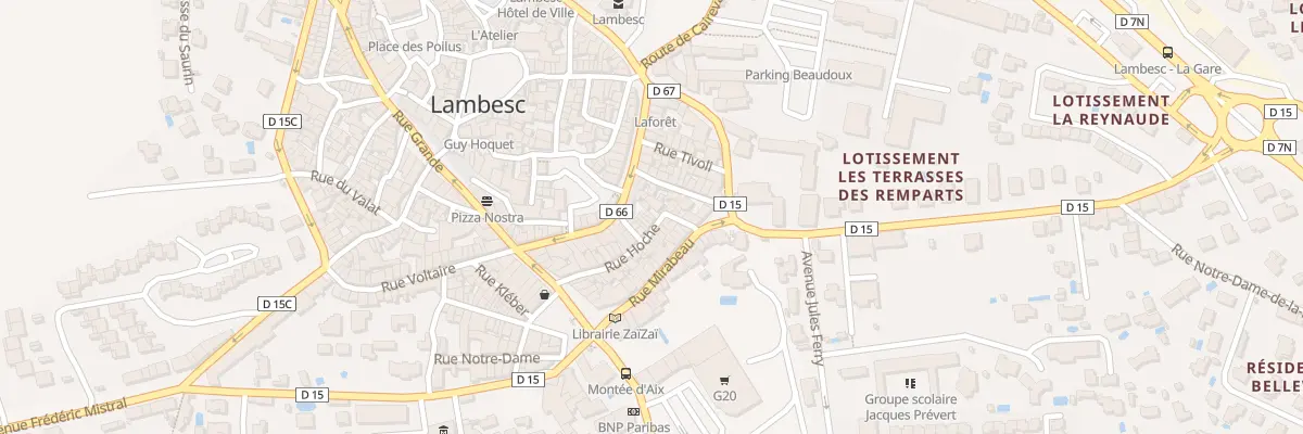 Plan du 21 Rue Hoche à Lambesc