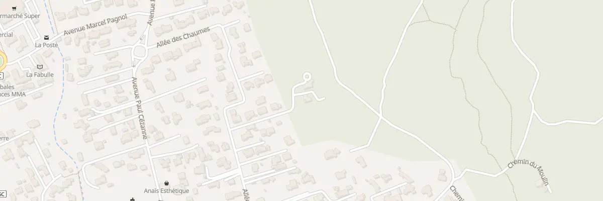 Plan du 262. All des Chaumes à Velaux