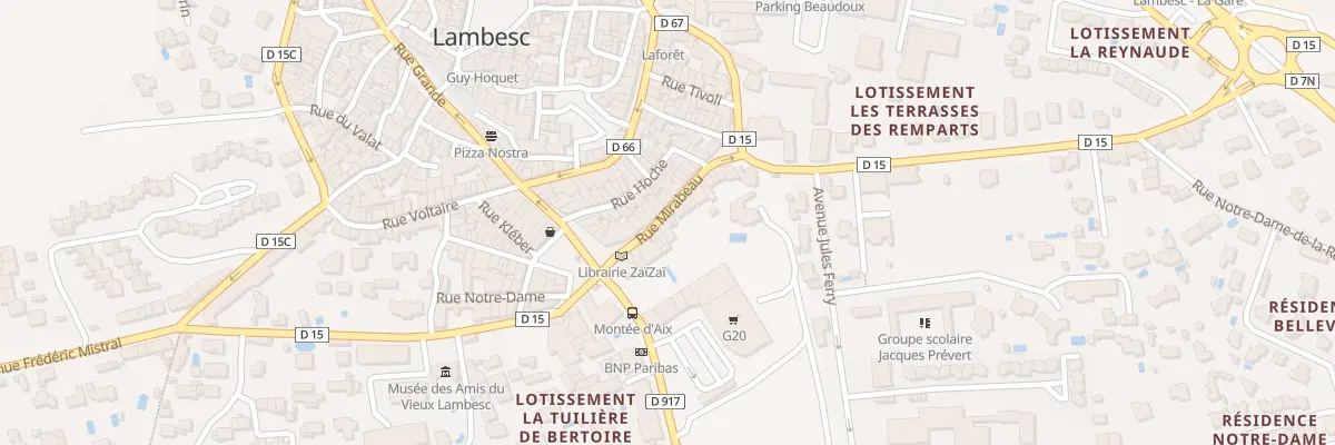 Plan du 10 Rue Mirabeau à Lambesc