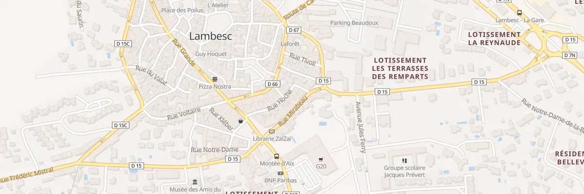 Plan du 22 Rue Hoche à Lambesc