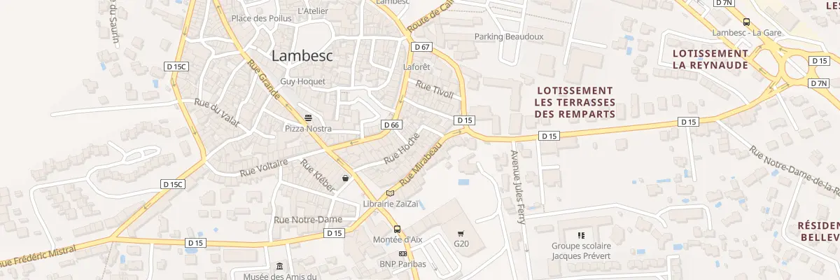 Plan du 24 Rue Hoche à Lambesc