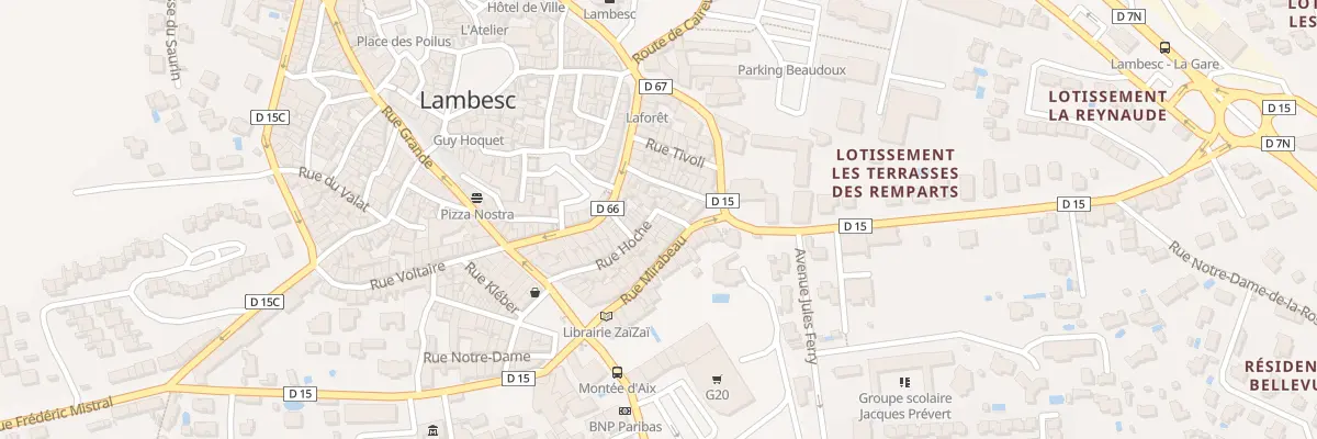 Plan du 28 Rue Hoche à Lambesc