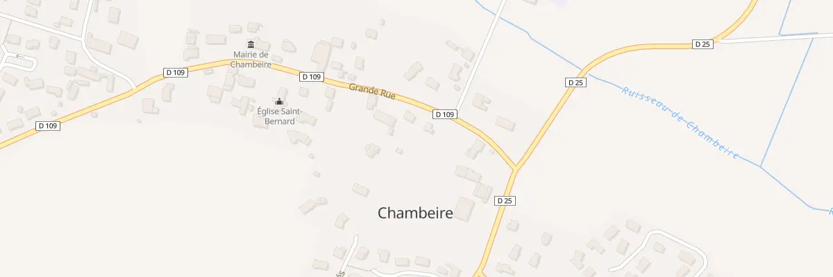 Plan du 2D Gr Grande Rue à Chambeire