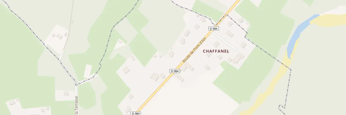 Plan du 389 Rte de Pont d’Ain à Châtillon-la-Palud
