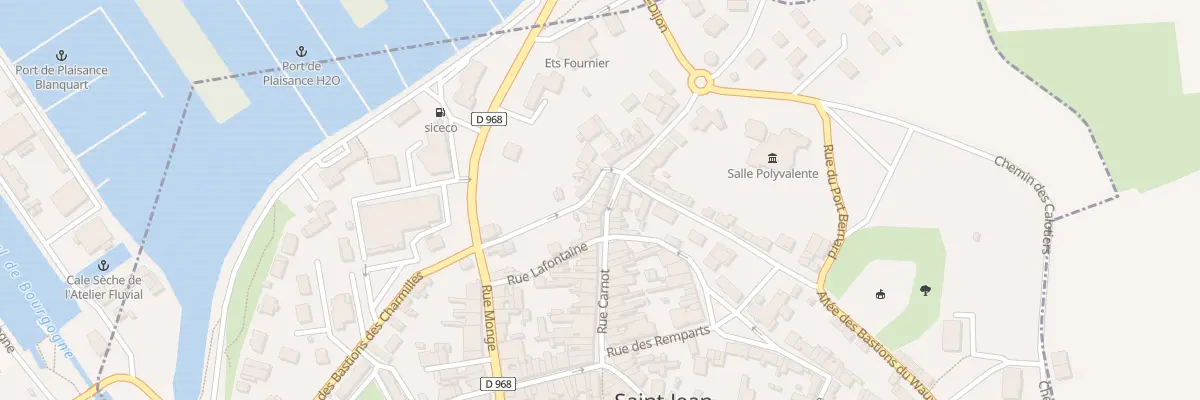 Plan du 9 Rue Porte de Dijon à Saint-Jean-de-Losne