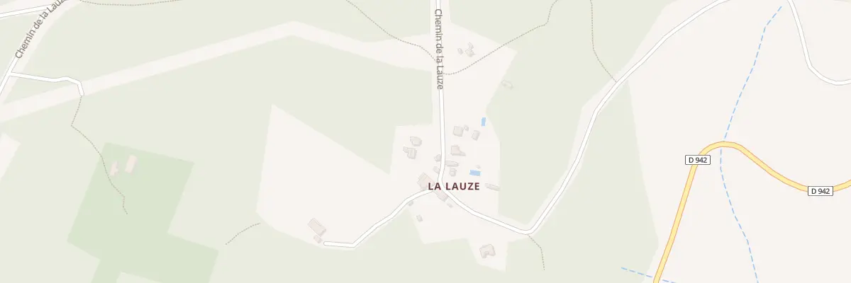 Plan du 1938 Che de la Lauze à Blauvac