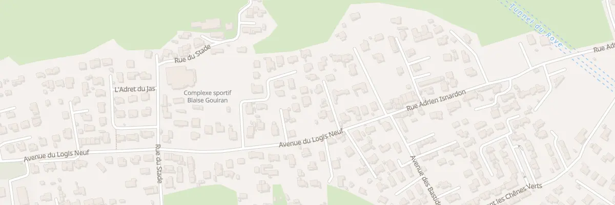 Plan du 55 Av du Logis Neuf au Rove