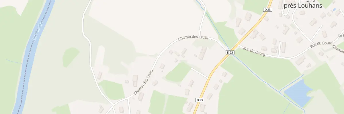 Plan du 203 Chem des Crues à Montagny-près-Louhans