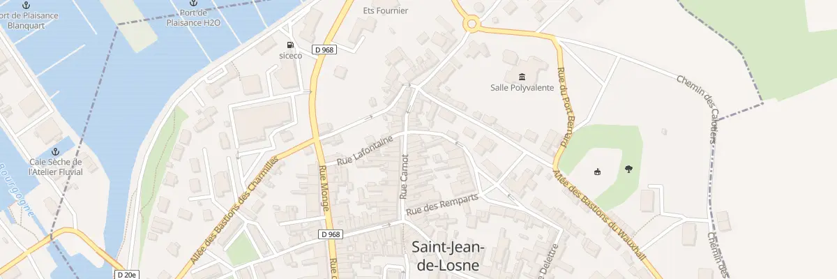 Plan du 2 Rue des Remparts à Saint-Jean-de-Losne