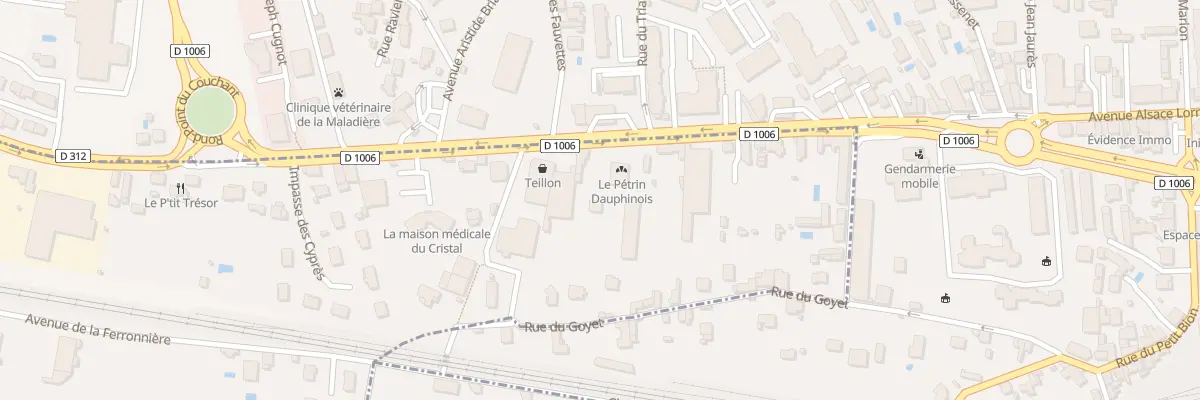 Plan du 32 Rte de Lyon à Domarin
