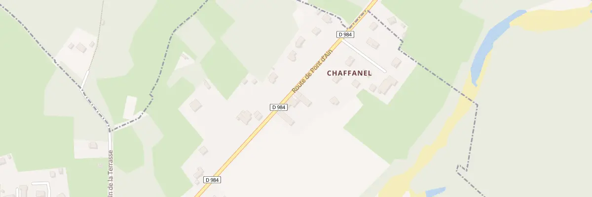 Plan du 372 Rte de Pont d’Ain à Châtillon-la-Palud
