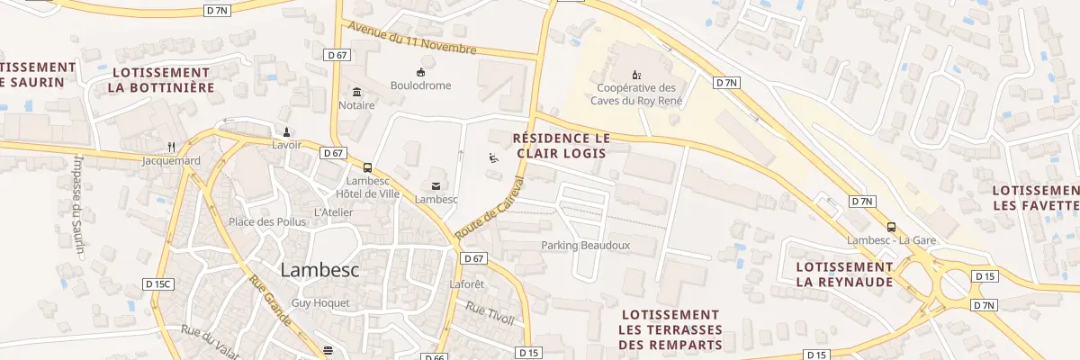 Plan du 4 Rte de Caireval à Lambesc
