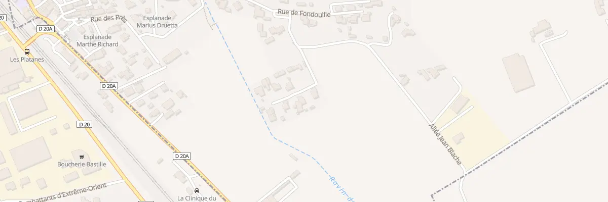 Plan du 9236 La Barbiere à Saint-Victoret